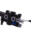 Four Way Three Position Hydraulic Control Valve For Log Splitters, 25 GPM At 2750 PSI, Auto Return Detent Lever, close-up view