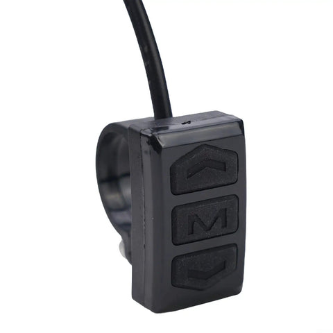Close-up of black 5-pin controller for Versatile LCD Display Meter Panel For Electric Bikes And Ebikes Ride Ready