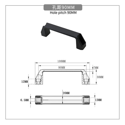Heavy Duty Plastic Drawer Handle With Smooth Grip For Cabinets Drawers Toolbox And Storage Gear Featuring A Perfect 90Mm Hole Pitch For No Sweat Install That Delivers Solid Reliability And Bang For Your Buck