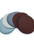 Awesome 5 Inch 125 Mm Round Sanding Discs With Hook Loop Backing For Polishing Metal Wood And Rust Removal On Cars Or Furniture Surfaces, multiple colors showing material.