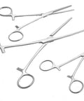 Ultimate 6 Piece Hemostat Set Versatile Locking Clamp Pliers For Hobby Tools Electronics Fishing And Taxidermy in stainless steel