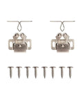 Antique Copper Cabinet Door Roller Catches With Double Latches, Striker And Mounting Screws - Smooth Opening And Closing