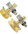 3/8 Inch Garden Hose Repair Kit With Brass Mender Ends Male And Female Connectors And Clamps For Leak Proof Outdoor Watering