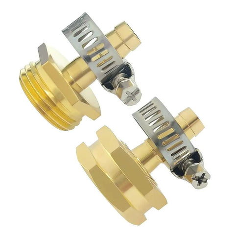 3/8 Inch Garden Hose Repair Kit With Brass Mender Ends Male And Female Connectors And Clamps For Leak Proof Outdoor Watering