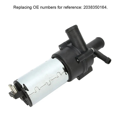 High Performance Electric Auxiliary Water Pump Cooling System Replacement For Mercedes Benz C Class Vehicles Includes C 230 C 240 C 280 C 32 AMG C 320 C 350 And C 55 Model Years 2001 To 2007 Oe Reference Number 2038350164 Durable Cooling Fan Motor Upgrade