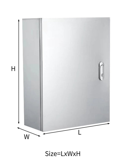 Rugged Stainless Steel Junction Box Enclosure for EV chargers, telecom, CCTV, and control panels, wall-mounted, 800x250x600 mm