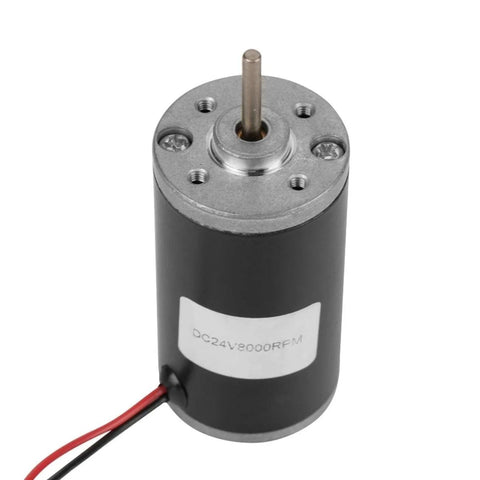 High Speed Permanent Magnet DC Motor 6V 12V 24V 3500-8000 RPM With CW CCW Control for DIY Generator featuring copper windings