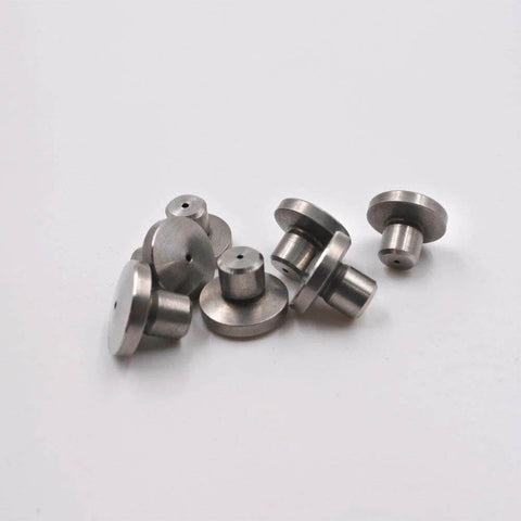 Waterjet outlet seat parts, metal, part No.10178697; top-view set of small cylindrical components