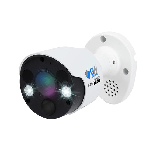 8MP 4K IP PoE Spotlight Bullet Security Camera With 3.6mm Fixed Lens, Two Way Audio, Full Time Color Night Vision, and Crisp Details