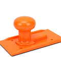 Badass Woodworking Push Block Crafted From Heavy Duty Abs Plastic With An Orange Non Slip Grip Pad for table saw tasks.