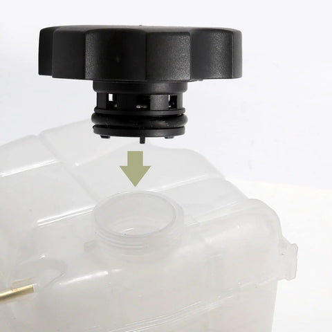 Radiator Coolant Reservoir Cap Replacement 68442532AA Fits Chrysler 200 2015-2017 installation view