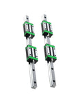 Get High Precision Linear Guide Rail Kit With 2pcs HGR20 Rails And 4pcs HGH20CA Bearing Blocks For Smooth 3D Printer Or CNC Machining Action And Zero Stick Slip, HGR20 rails with HGH20CA blocks