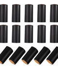 Sleek Black Wine Bottle Shrink Caps Engineered For Fast Heat Shrink Sealing Hella Durable Premium PVC Build in a 50 Pack.