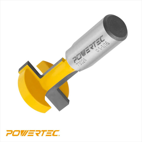 Heavy Duty T Track Router Bits Carbide Tipped Set Of Two With One Half Inch Shank And One And One Sixteenth Inch Diameter for slatwall woodworking.