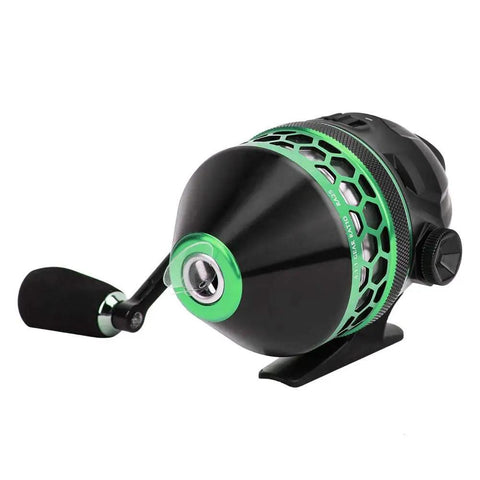 Spincast Fishing Reel With 4.1 To 1 Gear Ratio, Closed Face Design, Durable ABS And Metal Build, Lightweight Yet Tough