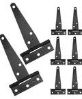 8 Pack Heavy Duty T Strap Hinges For Garden Gates And Wooden Fences Zinc Alloy With Corrosion Resistant Finish Built To Last
