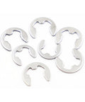Assorted Boss Grade 304 Stainless Steel Shaft Bearing Retaining Ring Washer E Type Circlip Set M1.2-M15 for machinery