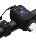 Two In One Bike Horn And Light With 110 Decibel Siren, Five Sound Modes, Rechargeable Battery, Waterproof LED Headlight for handlebars.