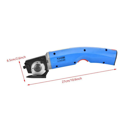 Heavy Duty Electric Scissors And Fabric Cutter Shears For Leather And Cloth With 4500 RPM Power, 10.6 inch cutting tool.