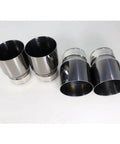 Four Piece Stainless Steel Exhaust Tips With Black Coating For BMW M2 M3 M4 Models F87 F80 F82 F83 Direct Fit Upgrade