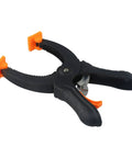 Ratcheting Hand Clamps Set With Quick Release Grip, 6 Inch And 8 Inch Jaw Openings, Heavy Duty Clamps For Woodworking And Carpentry, Pro Grade Build For Studio And Shop Projects, Strong Secure Grip, Easy One Hand Operation, Black And Orange.