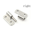 1.5 Inch Self Closing Corner Draw Door Hinge for Cabinet Doors 2 Pack soft close corner mounted hardware, right side view