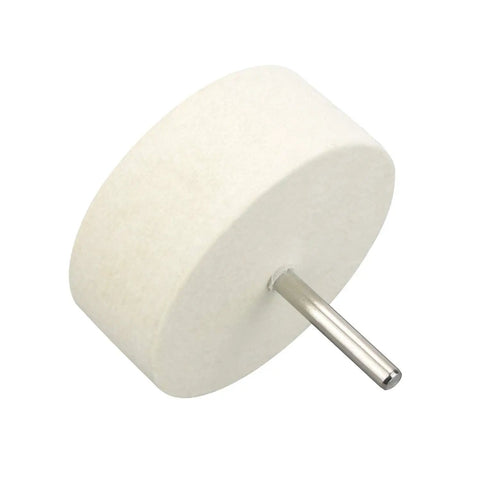 Heavy Duty Compressed Wool Felt Polishing Wheel Made For Cerium Oxide Glass Buffing And Optics Polish With A Tough As Nails Grip, 75mm.