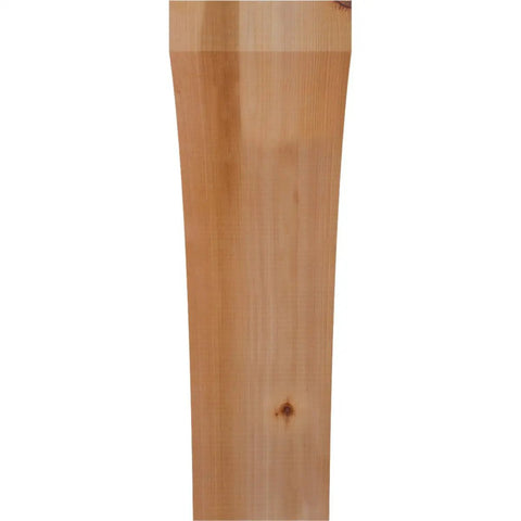 Rough Sawn Knee Brace in Western Red Cedar, Handcrafted North American Timber, smooth texture, 6x20x20 inch, unique grain visible