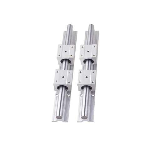 Slick High Precision SBR12 Linear Guide Rail Kit With 400MM Fully Supported Shafts And Smooth Bearing Blocks, two rails