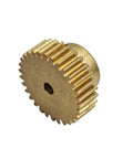 Brass Spur Gear 67 Teeth 0.7 Module Straight Teeth Pinion With 12.7mm Bore Mechanical Driver Cylindrical Gear Shaft Hardware