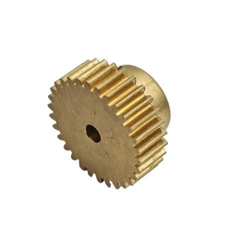 Brass Spur Gear 67 Teeth 0.7 Module Straight Teeth Pinion With 12.7mm Bore Mechanical Driver Cylindrical Gear Shaft Hardware