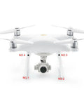 Durable Landing Gear Cover Replacement Parts Set For Phantom 4 Pro And Phantom 4 Advanced 4 Pack shown on a drone