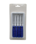 4 Piece Hook And Pick Tool Set Pro Grade Stainless Steel With PVC Ergonomic Non Slip Handles in retail packaging