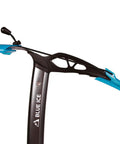 Falk Ice Axe with Chromoly Steel Head, Anodized Aluminum Shaft, Dual Textured Grip, Steel Grey 45cm with Protectors