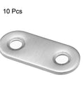 10 Pack Repair Plates 37mm By 16mm Flat Mending Brackets Connector For Wood Metal Furniture DIY Projects Silver Tone Heavy Duty