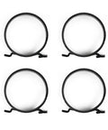 Four round clamps from 4 Piece Upper And Lower Radiator Hose Clamps Kit For Honda Civic 2006 2011 And Compatible Models
