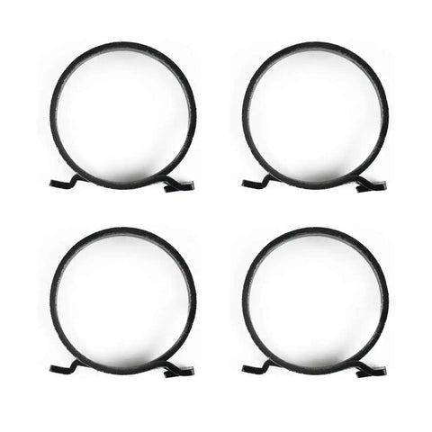 Four round clamps from 4 Piece Upper And Lower Radiator Hose Clamps Kit For Honda Civic 2006 2011 And Compatible Models