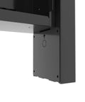 Close-up of the heavy duty 55 inch outdoor portrait kiosk digital signage enclosure, showcasing the backing panel design.