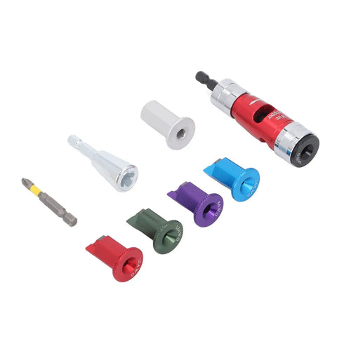 Fabater Premium Electric Wire Stripper For 6-14 Awg Solid Hard Cable with multiple drill bit attachments