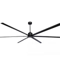 100 Inch HVLS Industrial Ceiling Fan With Quiet 90W DC Motor, 6 aluminum blades, side view showcasing large span