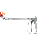 Airless Paint Sprayer Gun 3600 PSI With Reversible 517 Tip Swivel Joint 10 Inch Extension Pole One Quarter Inch NPT Inlet