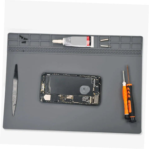 Anti Static Silicone Repair Mat For Electronics Grounding And Soldering Heat Resistant Workstation Desk Pad With Magnetic Base