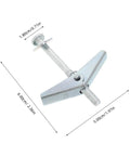 Close-up of M5x60mm petal expansion screw showing dimensions, part of the Petal Expansion Screws Set M5x60mm For Hollow Walls Drywall Gypsum Board
