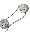 High Output Dc Motor Running 1.5 To 6V Kicking Out A Clean 9000 Rpm, 24mm round metal casing with 2mm shaft for DIY projects.