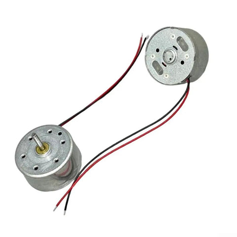 High Output Dc Motor Running 1.5 To 6V Kicking Out A Clean 9000 Rpm, 24mm round metal casing with 2mm shaft for DIY projects.