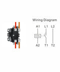 One Pole Beefed Up 40 Amp 120V Coil Contactor UL Recognized And A2L Compliant with wiring diagram for HVAC systems