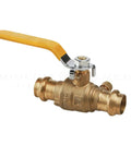 Premium Press Ball Valve With Drain Half Inch Brass Plumbing Valve Heavy Duty Workhorse Lead Free DZR Forged Brass Side Vent For Quick Water Drainage 250 CWP 150 WSP Minus 20 F To 300 F Pack Of Five