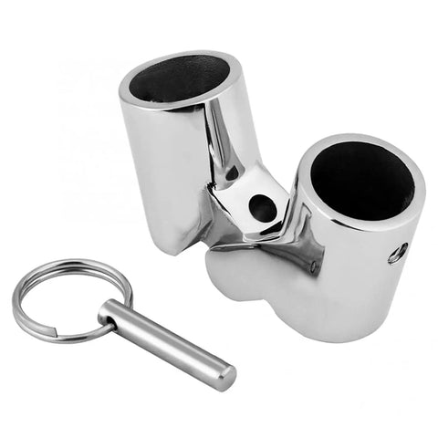Marine Grade 316 Stainless Steel Boat Railing Pipe Connector Folding Swivel Coupling Tube Fitting For Saltwater Boats Built To Last Hardware 25mm 1 Inch Mirror Polish Finish Corrosion Resistant.