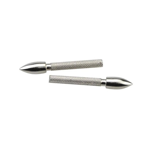 36 Pack Pro Grade Stainless Steel Archery Arrow Insert Points 60 80 100 Grain For 4.2mm Shafts, Target Practice Field Tips