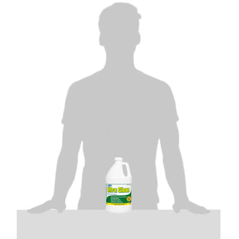 Badass Heavy Duty Ultrasonic Parts Cleaner 1 Gallon Tank on table, designed to remove stubborn grease and grime from various surfaces.